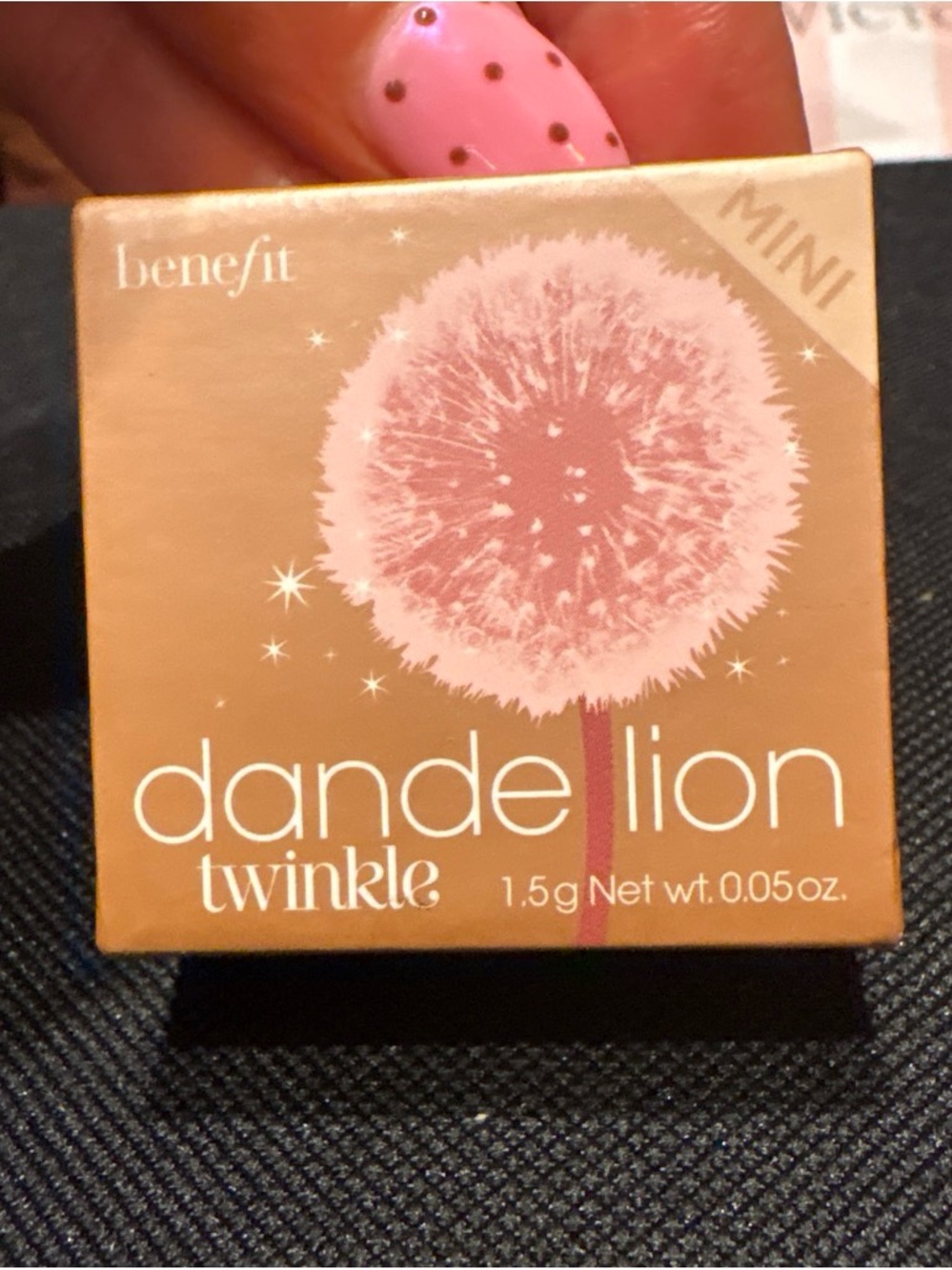 Benefit Dandelion Twinkle Mini Highlighter - Pink and Gold